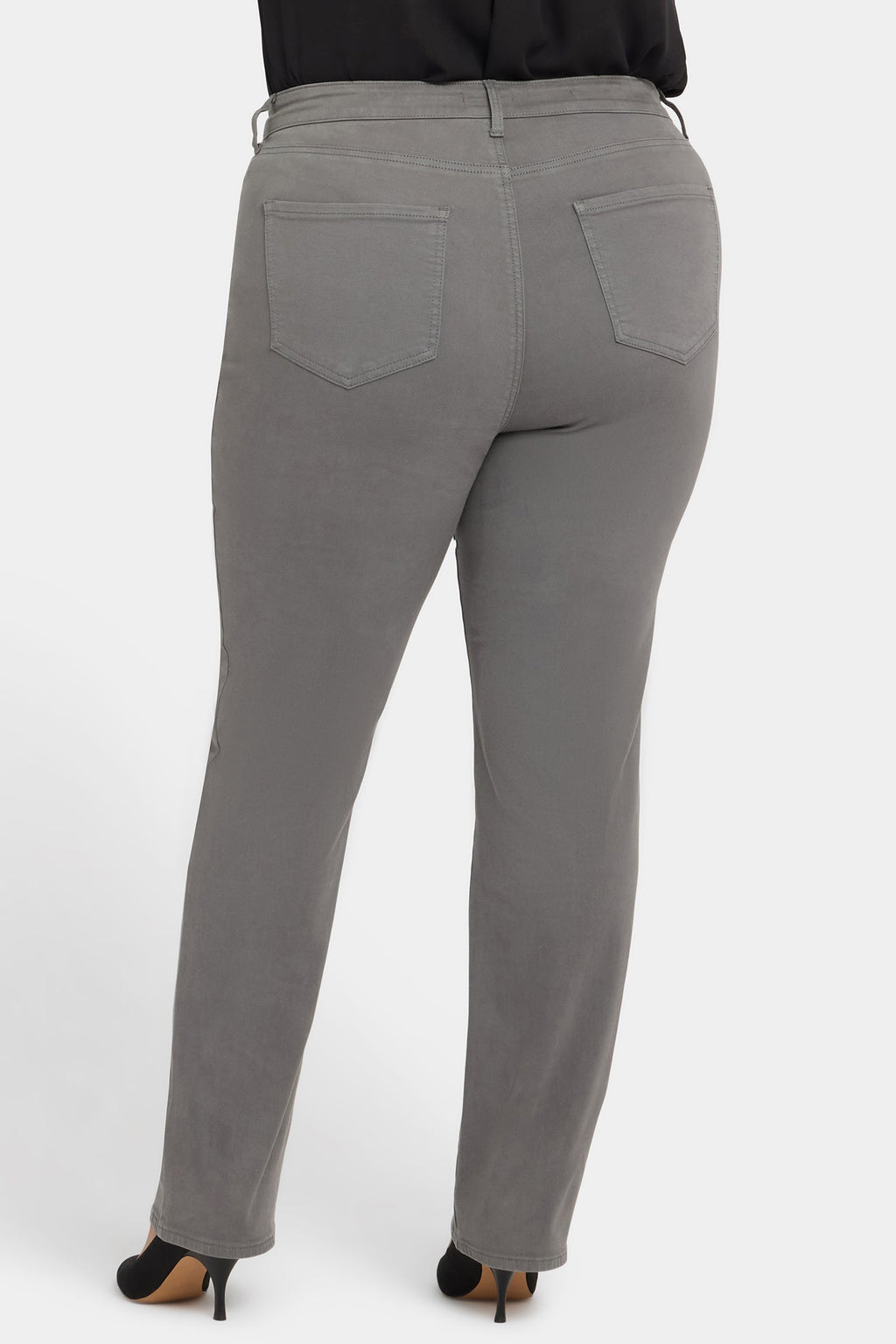 Marilyn Straight Jeans In Plus Size - Lunar Stone