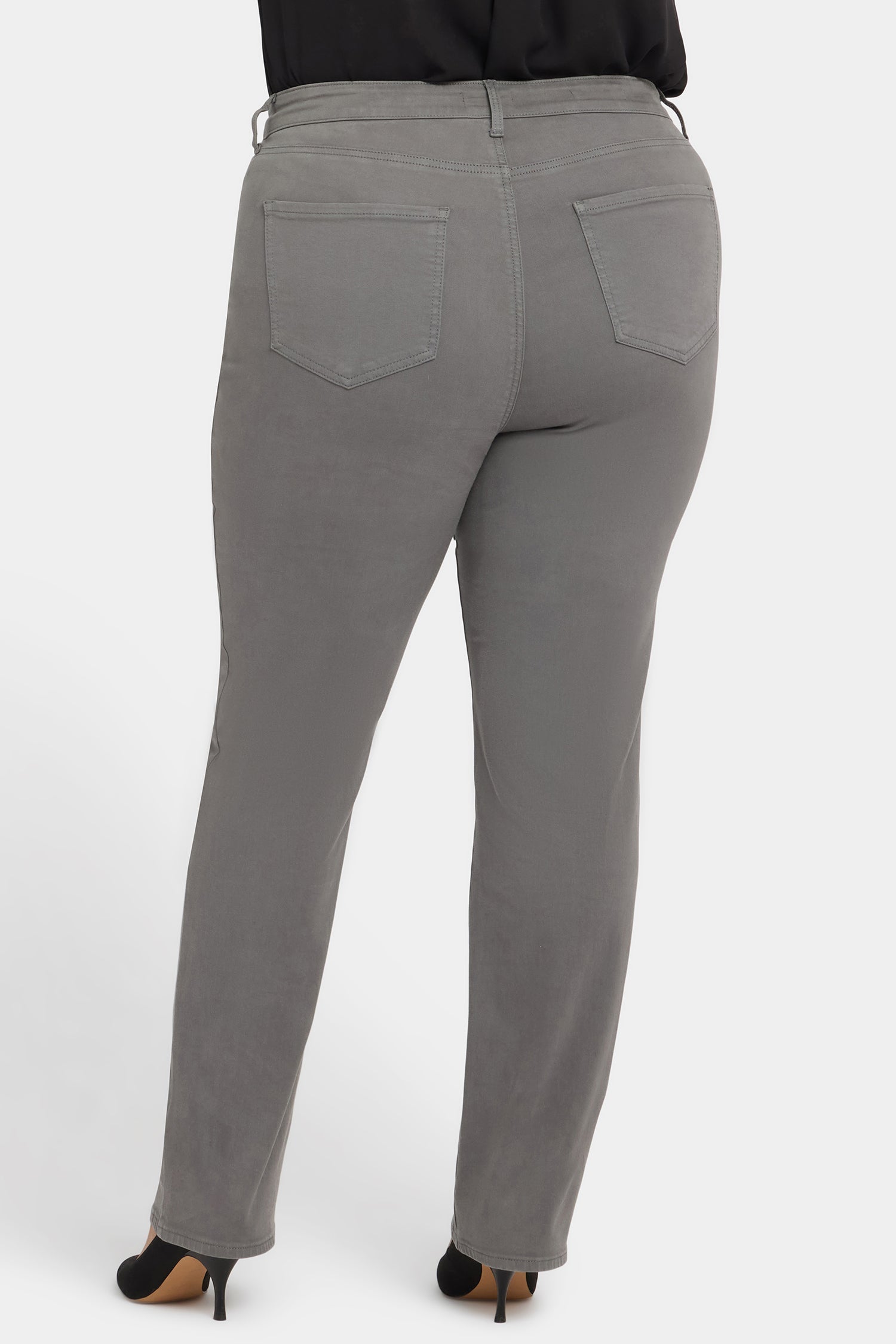 Marilyn Straight Jeans In Plus Size - Lunar Stone