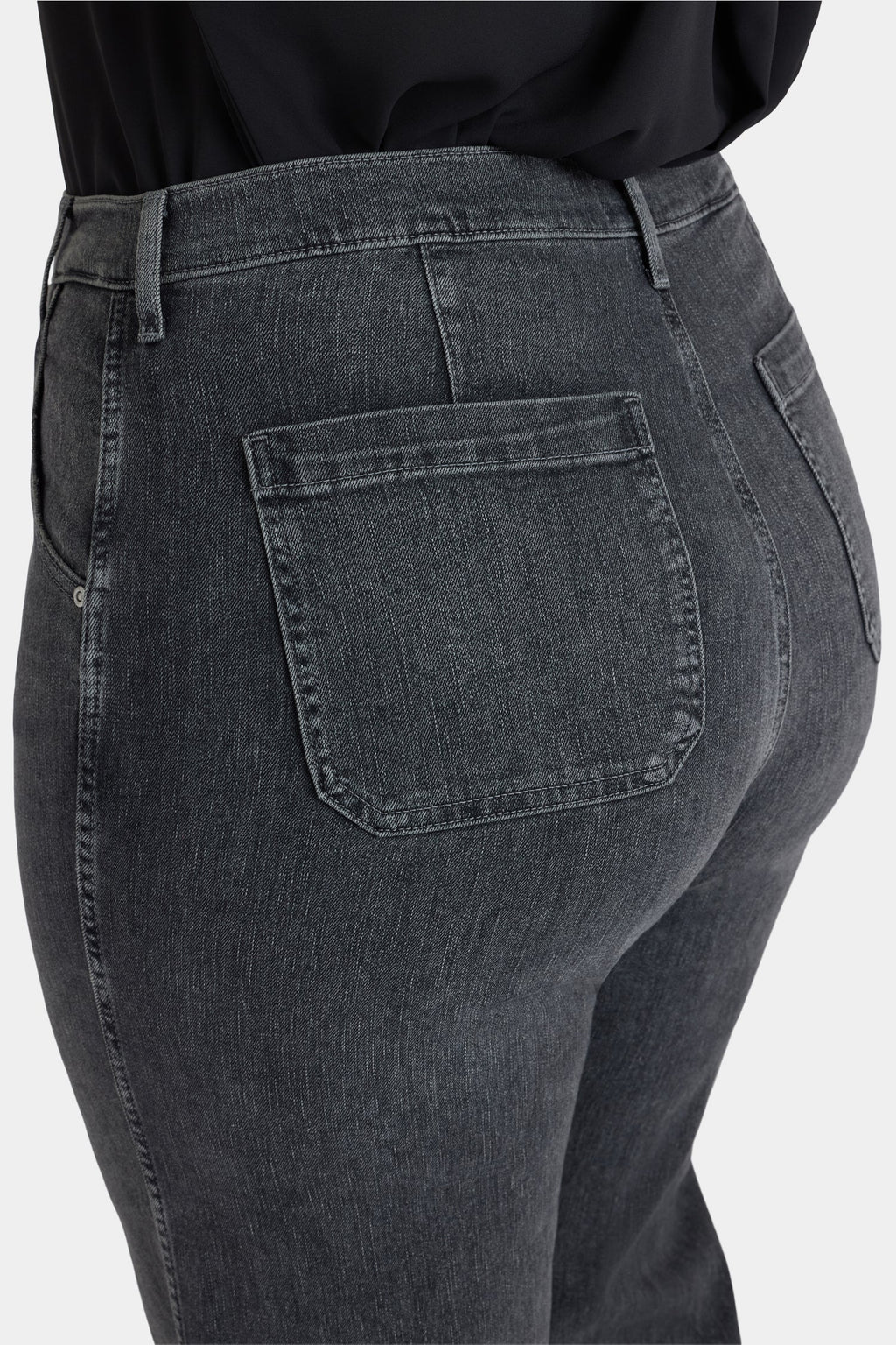 Brooke Loose Straight Jeans In Plus Size - Vintage Noir