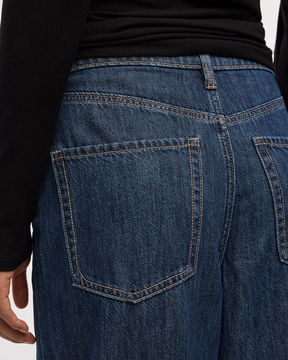 Wide-Leg High-Rise Jean